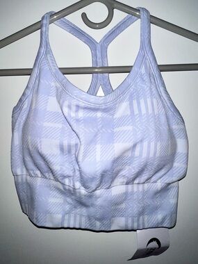 ZYIA Women’s Confidence Longline Sport Bra Light Blue Size L - NWT